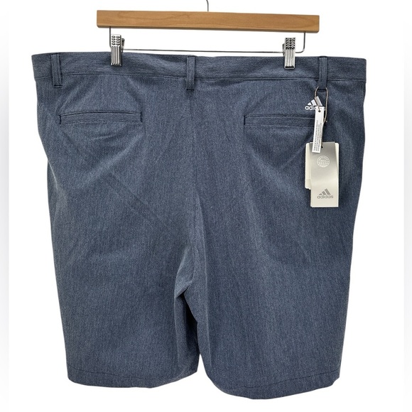 NWT Adidas Crosshatch Golf Shorts Collegiate Navy - Picture 4 of 14